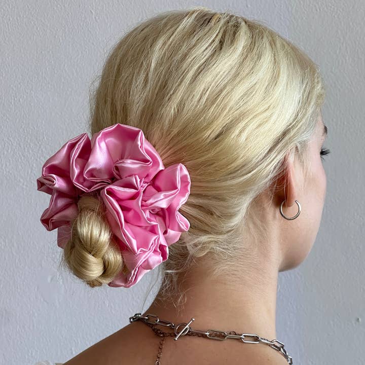 Room Shop - Wholesale Scrunchie - Women's - Satin Ruffle Scrunchie5
