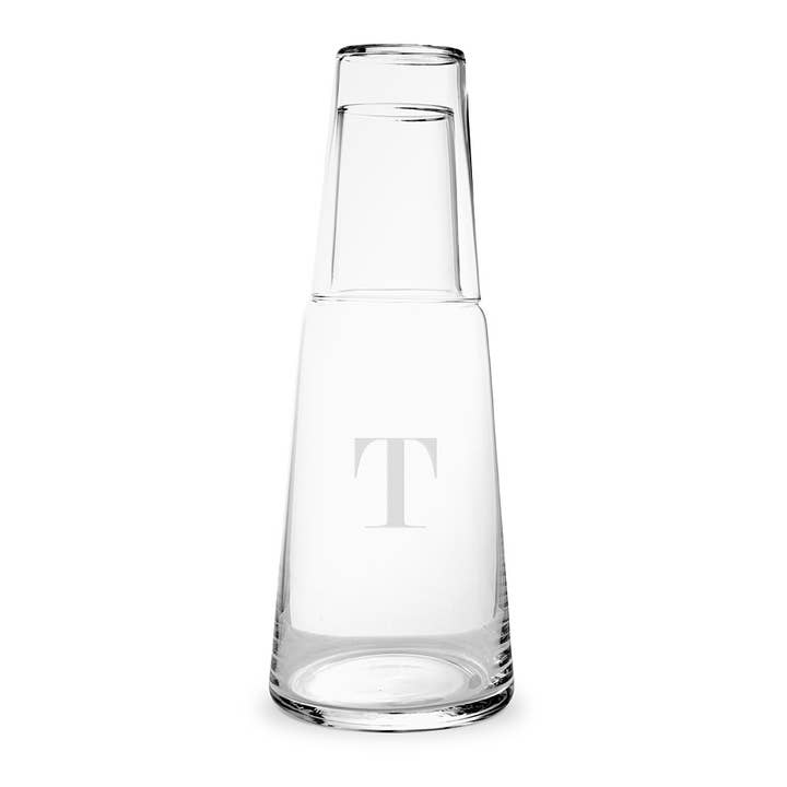 Weddingstar Inc. – Großhandel Karaffe – Wasserkaraffe und Glas-Set — traditionelles Monogramm
