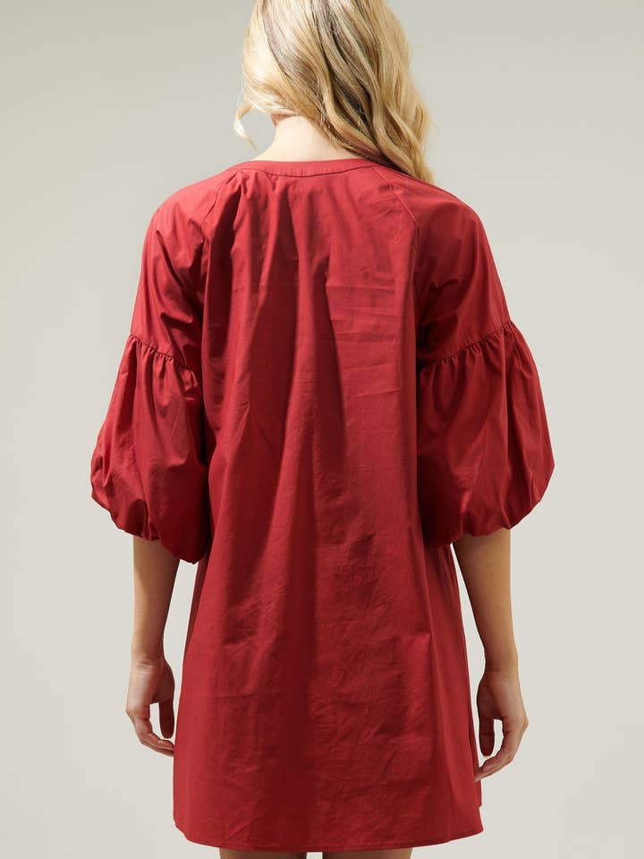 Sugarlips - Vente Robe – femme - Robe droite à manches bouffantes Check Mate10