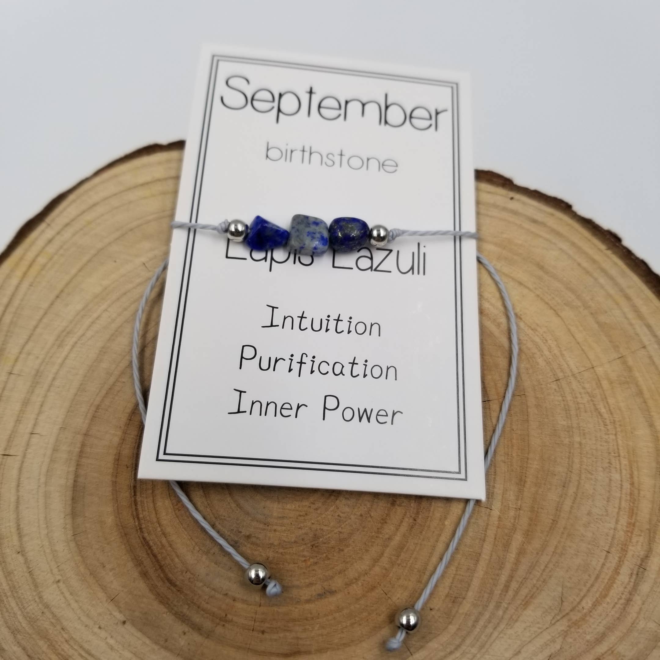 CHAKRA JEWELRY - Wholesale Armband met kralen - Handgemaakte verjaardagssteen armband van natuurlijke steen met kaart8