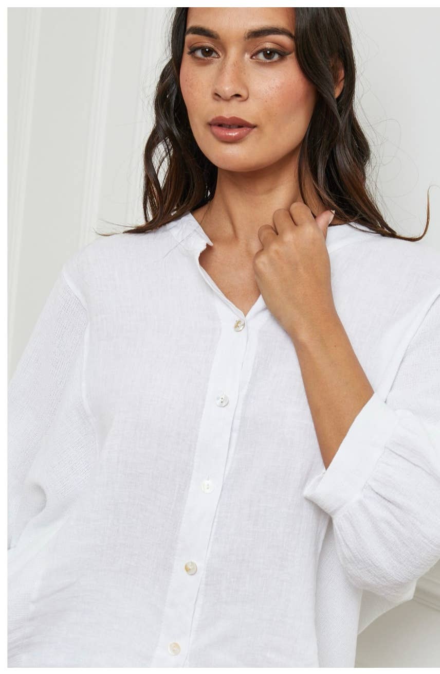 LÉA & LUC – wholesale Shirt – Women’s – 100% Linen Shirt REF. 923030