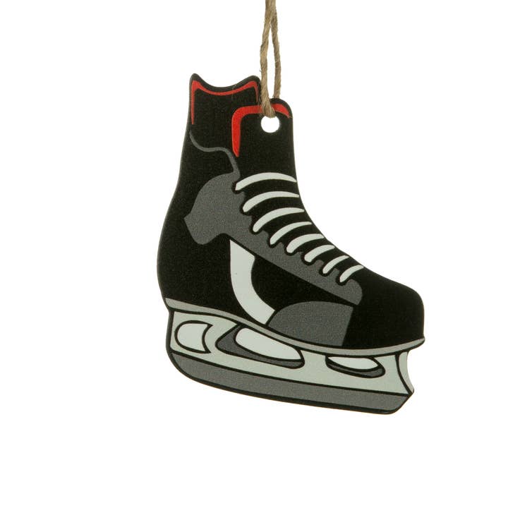 Christmas Tradition - Wholesale Ornament - 3.5" Metal Hockey Skate Ornament