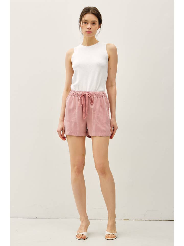 Be Cool - Wholesale Shorts - Women's - NEW COLOR-HIGH RISE PULL ON TENCEL SHORT