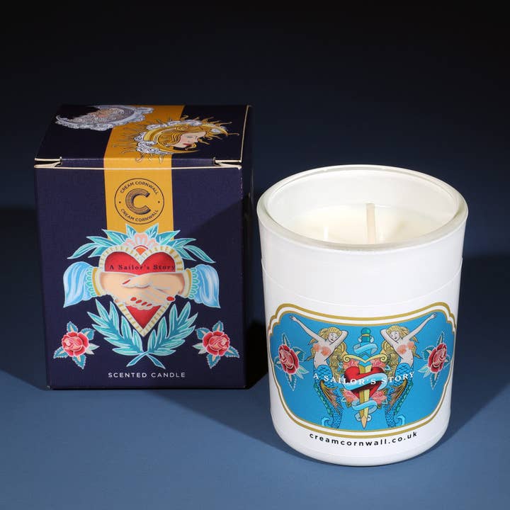 Sailors Story Petite Stearinlys for engroshandel hos Cream Cornwall