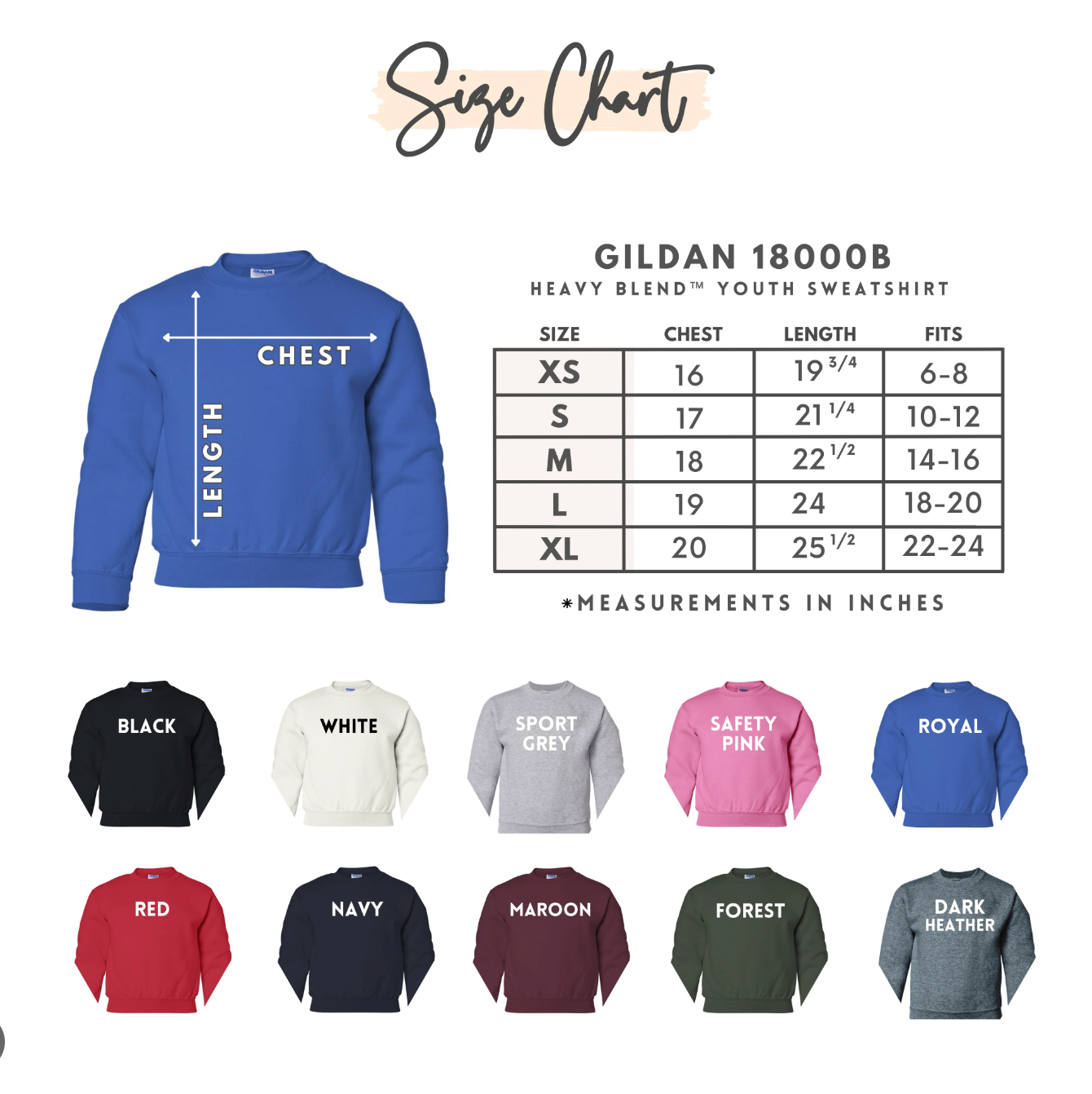 McKenzie’s Infinity LLC - Wholesale Sweatshirt - Kids - YOUTH Custom Split Colored, Two-Toned, YOUTH Crewneck1