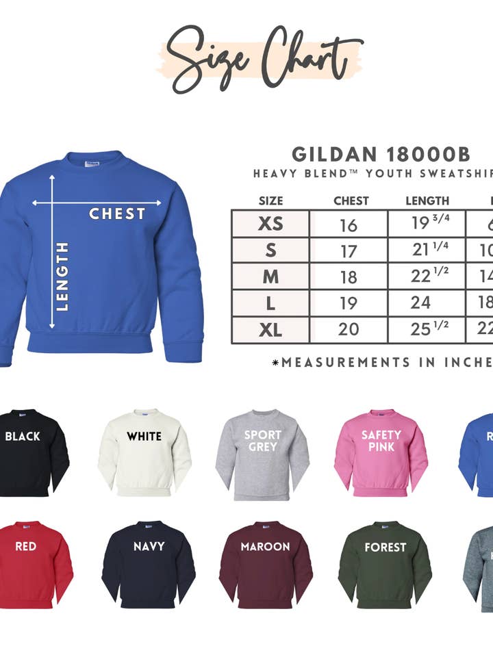 McKenzie’s Infinity LLC - Wholesale Sweatshirt - Kids - YOUTH Custom Split Colored, Two-Toned, YOUTH Crewneck1