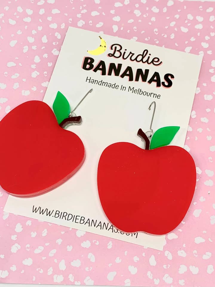 Orecchini Apple Teachers per la vendita all'ingrosso da parte di Birdie Bananas