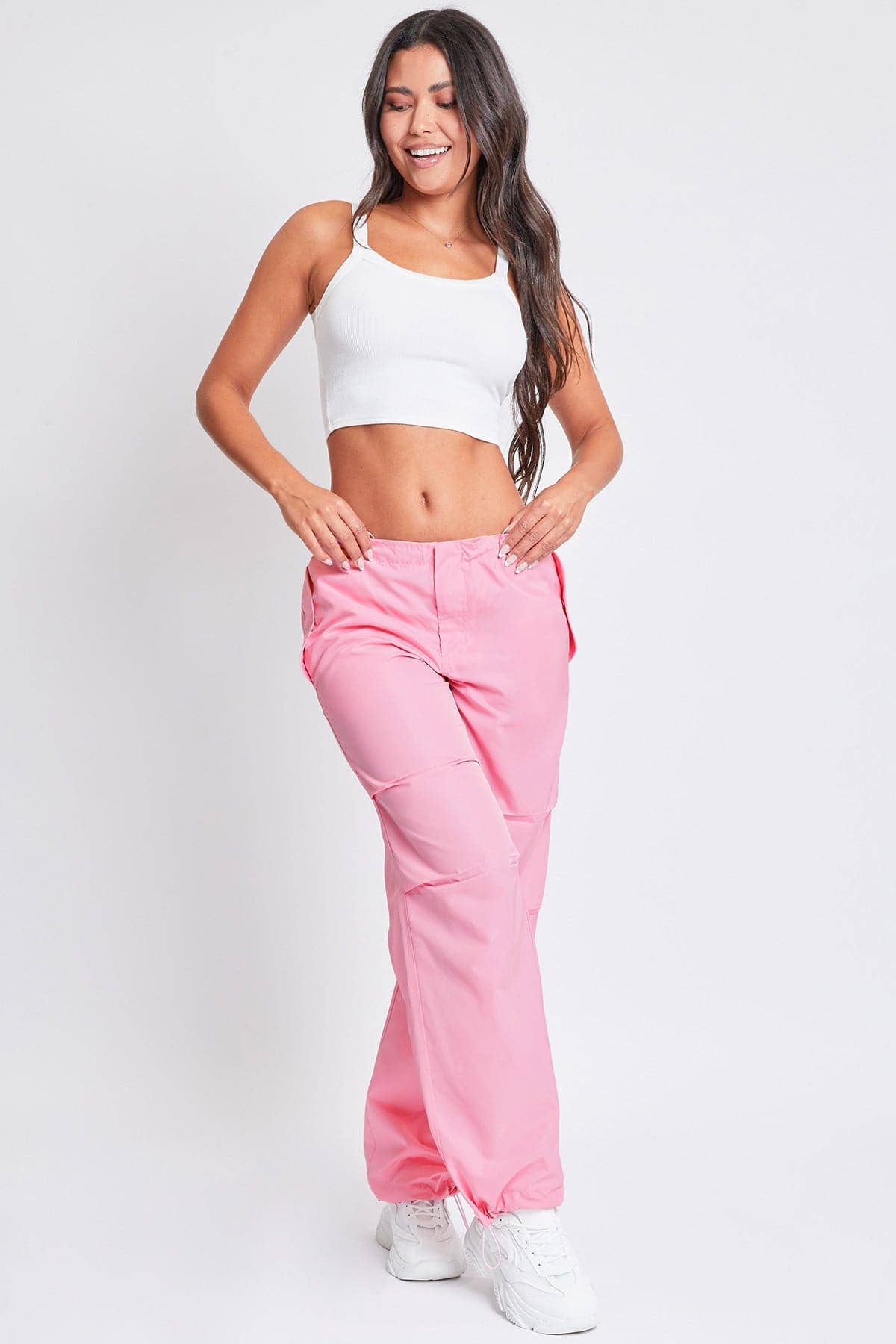 YMI - Wholesale Pants - Women's - Relaxed Nylon Parachute Pants-P1761N19