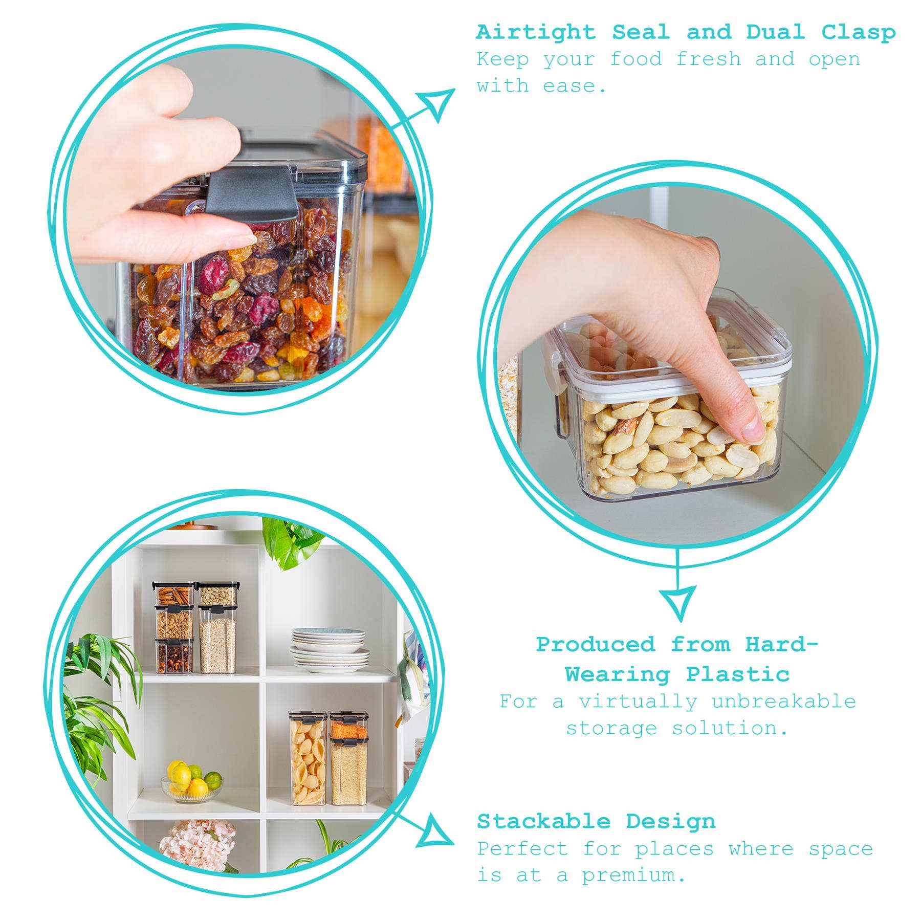 Rinkit Ltd - Wholesale Voedselopslagcontainer - Argon servies Plastic voedselopslagcontainer - 460ml9
