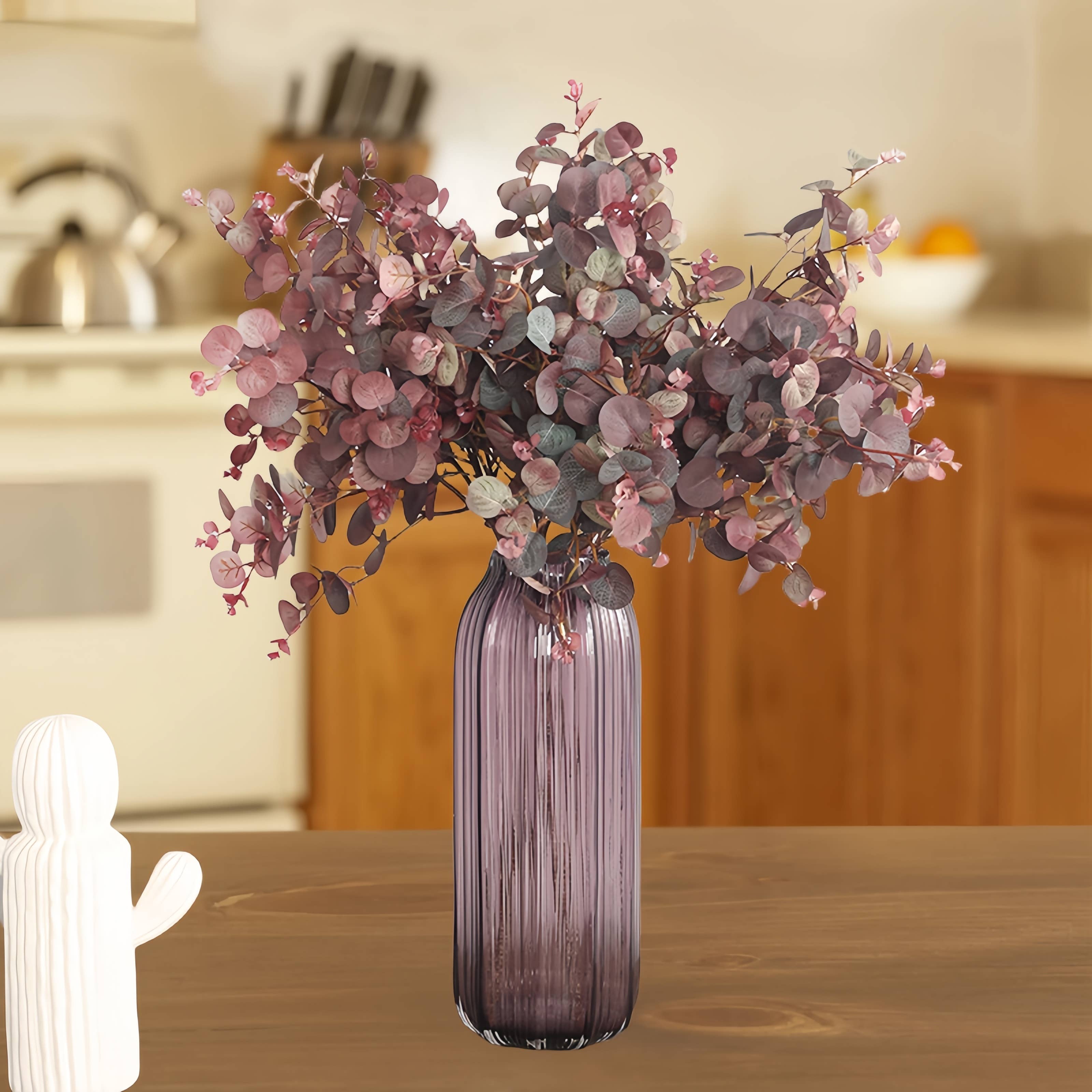 ACNITE(We cover U.S. import duties) - Wholesale Artificial Flowers - Artificial eucalyptus branch flower decor leaves stem5