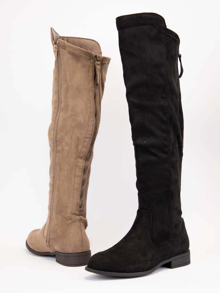 Oliccui - Wholesale Boots - Women's - FAUX SUEDE OVER THE KNEE BOOTS3