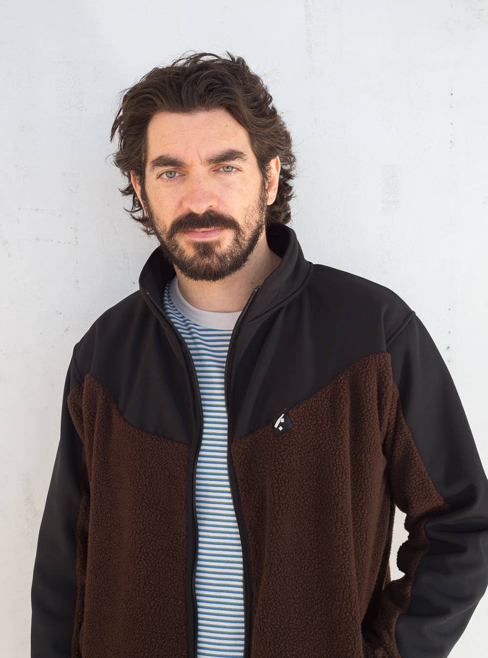 wetheknot - Wholesale Fleece - Men's - Recycled fleece jacket (brown) — Recycled polyester2