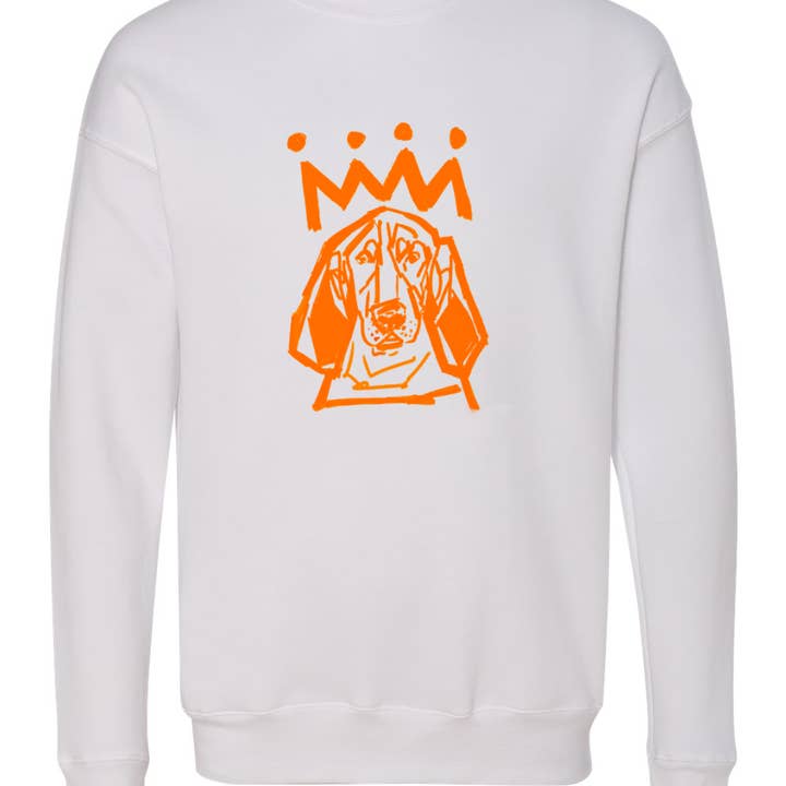 The Orange x White Adult Sweatshirt for wholesale by Stadium Shoppe & Co