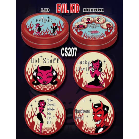 Collectable Evil Kid Beverage Coaster Set for wholesale by Lighter King