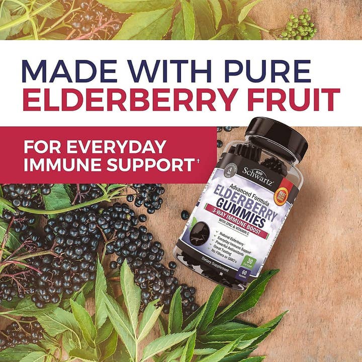 BioSchwartz - Wholesale Oral Supplement/Vitamin - Elderberry Gummies: Zinc & Vitamin C for Immune Support