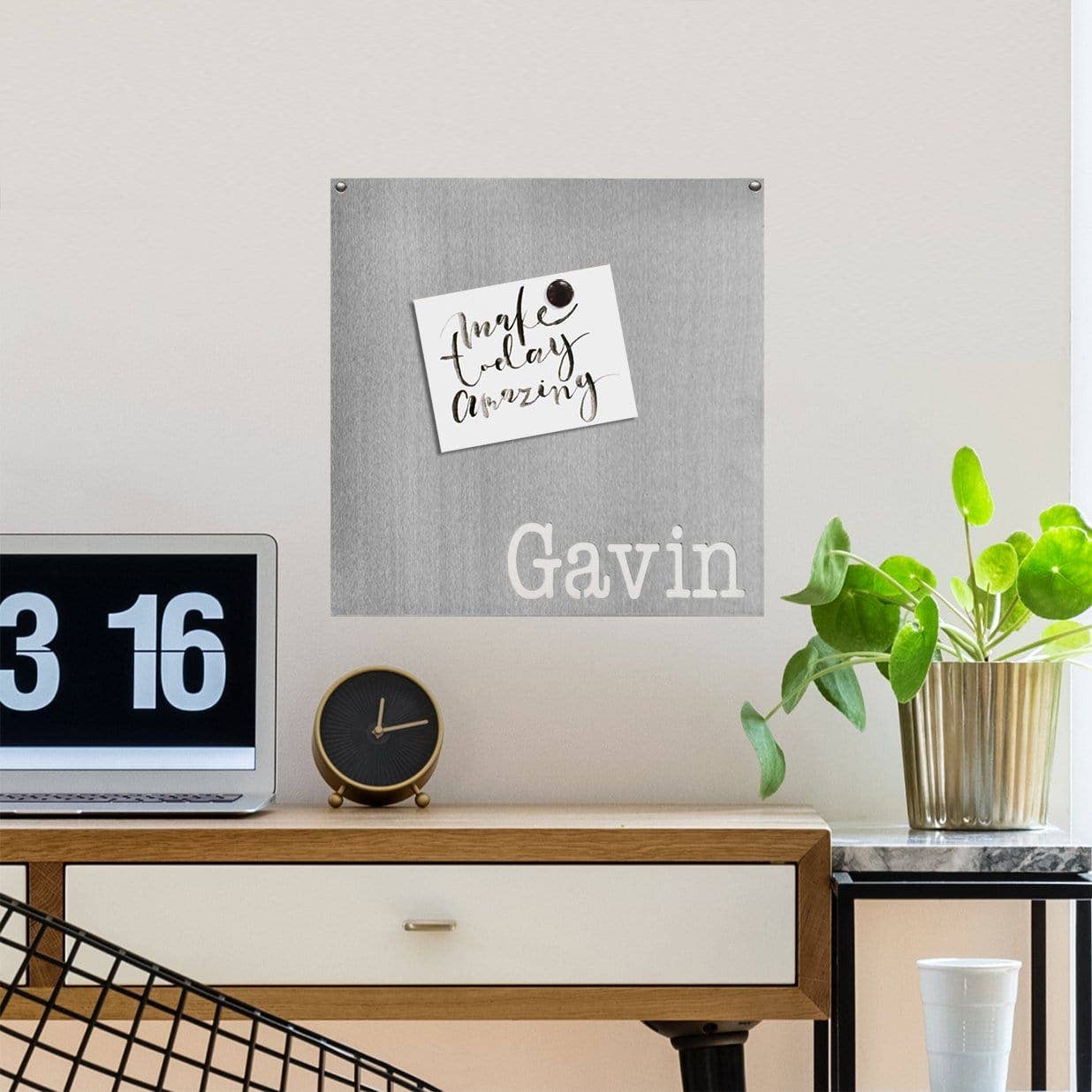 Rusted Orange Craftworks Co. - Wholesale Magnet Board - Type Style Vision Board - Custom Decorative Magnetic Board for Wall1