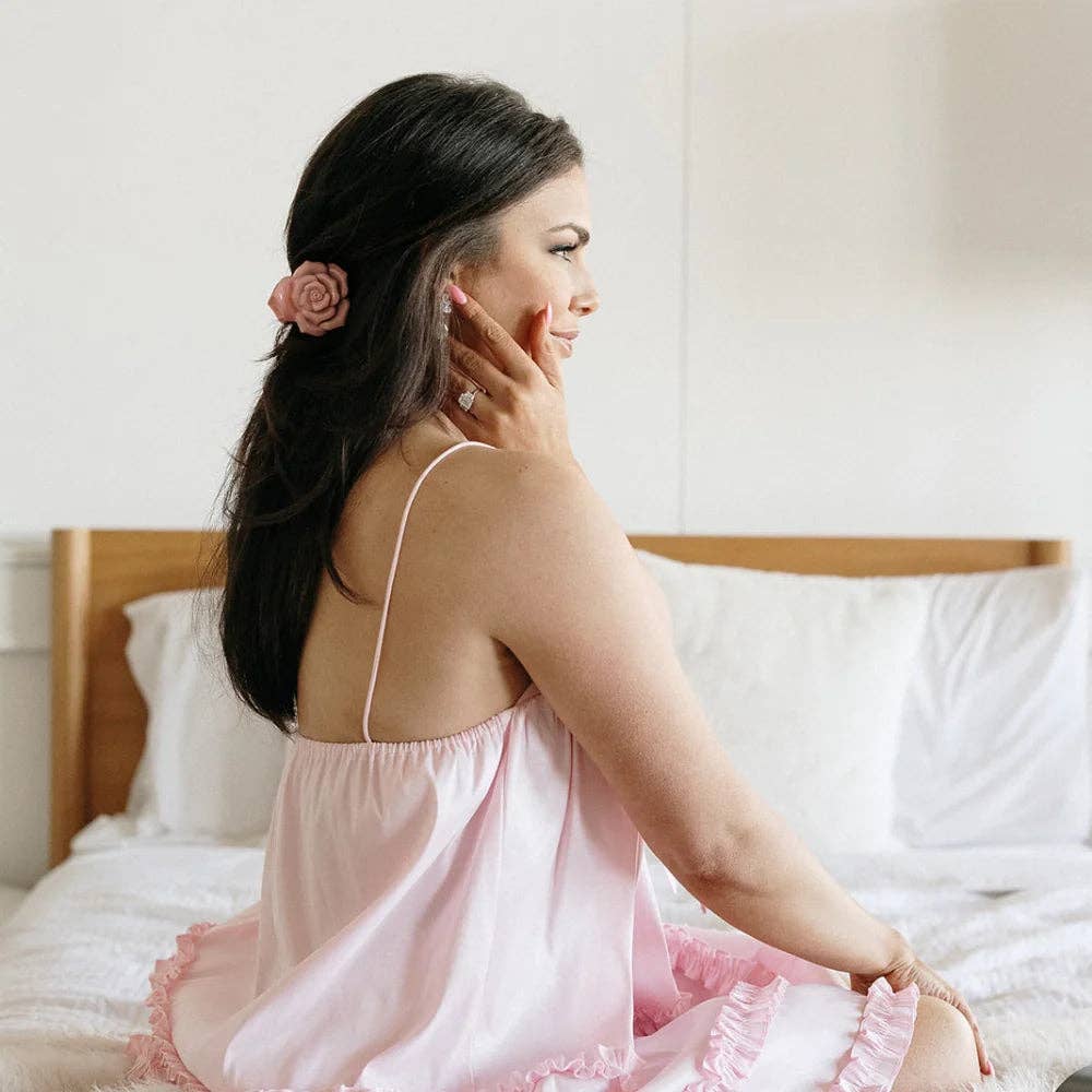 Chateau Perle - Wholesale Hair Clip - Women's - Petite Rose Clip Trio6