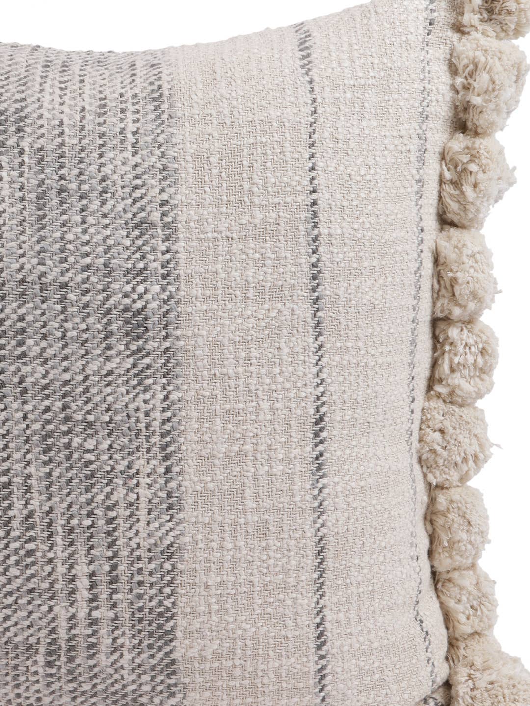 Eyda Homes - Wholesale Throw Pillow Cover - Stripe Pom Pom pillow cover | Discounted accent pillow cover1