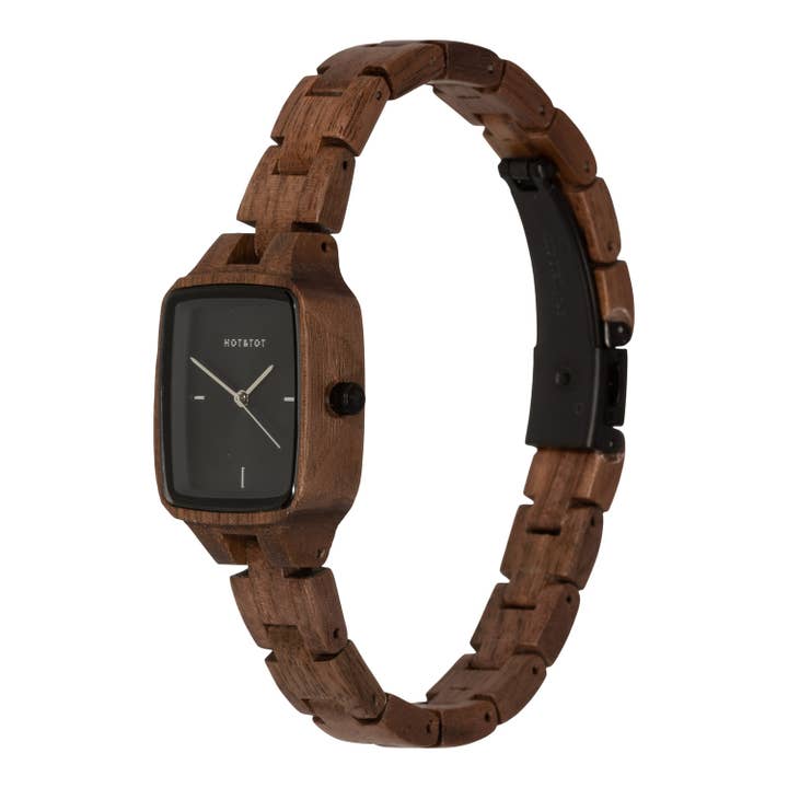 HOT&TOT - Wholesale Polshorloge - Dames - WODAN PETITE | Houten dameshorloge | Duurzaam | Vierkant2
