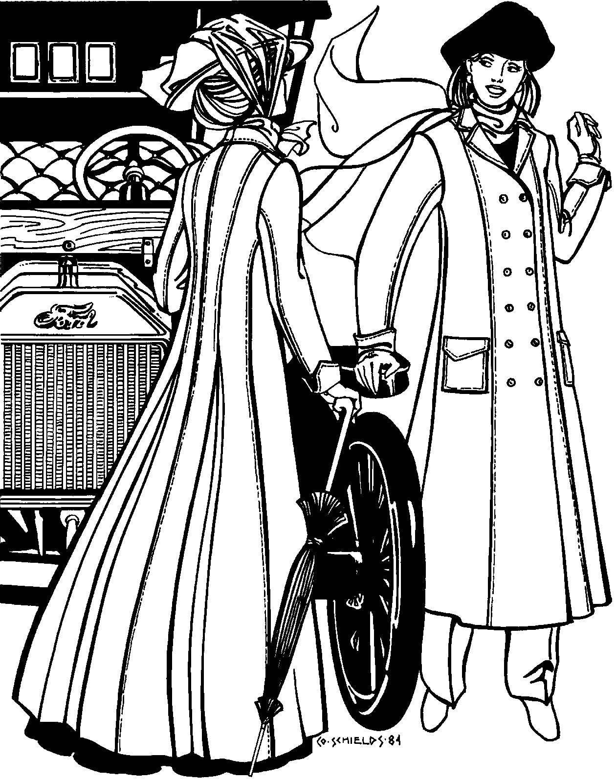 Folkwear – Großhandel Kleid – Damen – 230 Model T Duster - Schnittmuster1