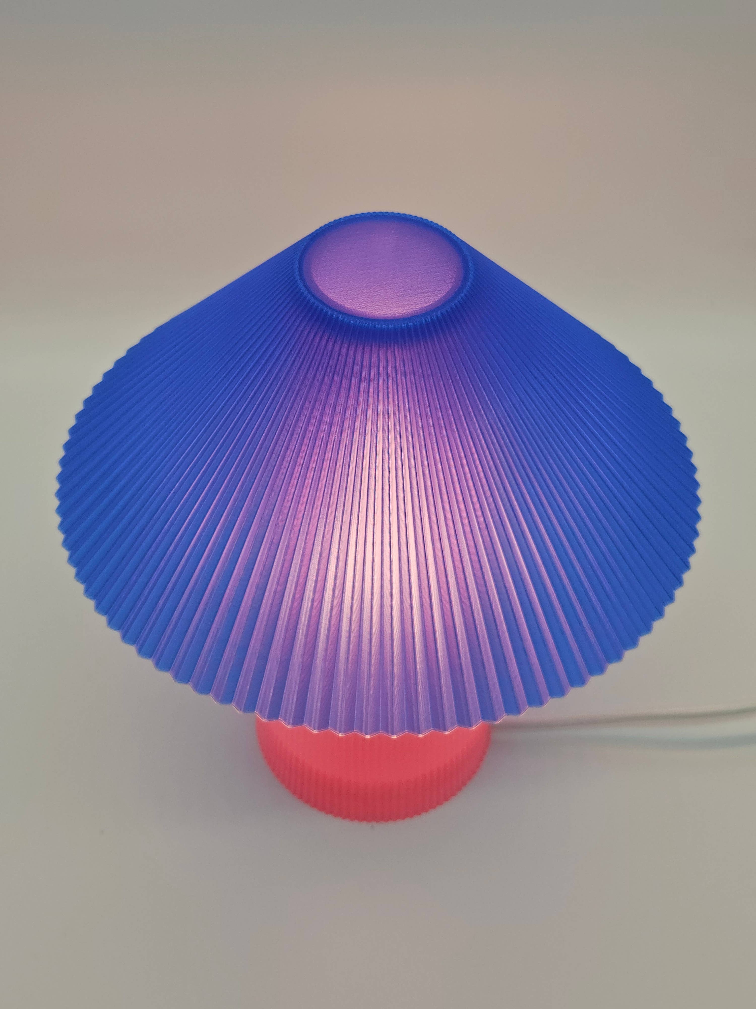 Coast Fig - Vendita all'ingrosso Lampada da scrivania/d'accento - Lampada da tavolo Straigt shroom (Rosa vibrante-Blu)1