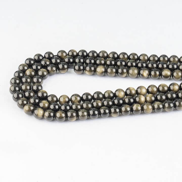 Soothing Crystals Beads - Wholesale Beads - Crystal Jewelry Beads | Golden Obsidian | Healing Gemstone 1