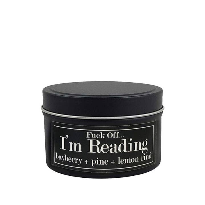 Fly Paper Products – wholesale Travel candles – F... Off I'm Reading 4oz Candle Bayberry + Pine0