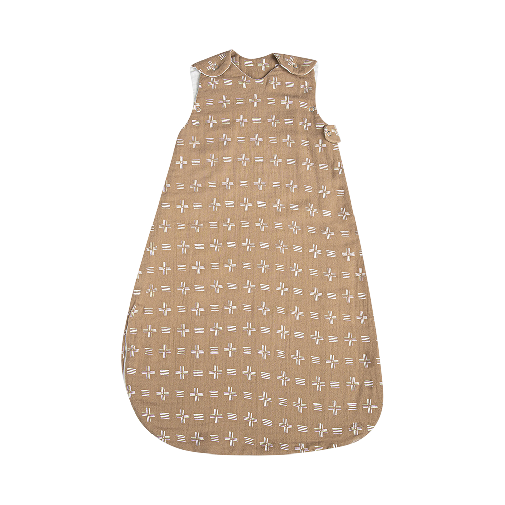 Crane Baby - Wholesale Bedding Blanket - Kids & Baby - Ezra Wearable Blanket 0-9Mo. (Muslin Copper Dash)0