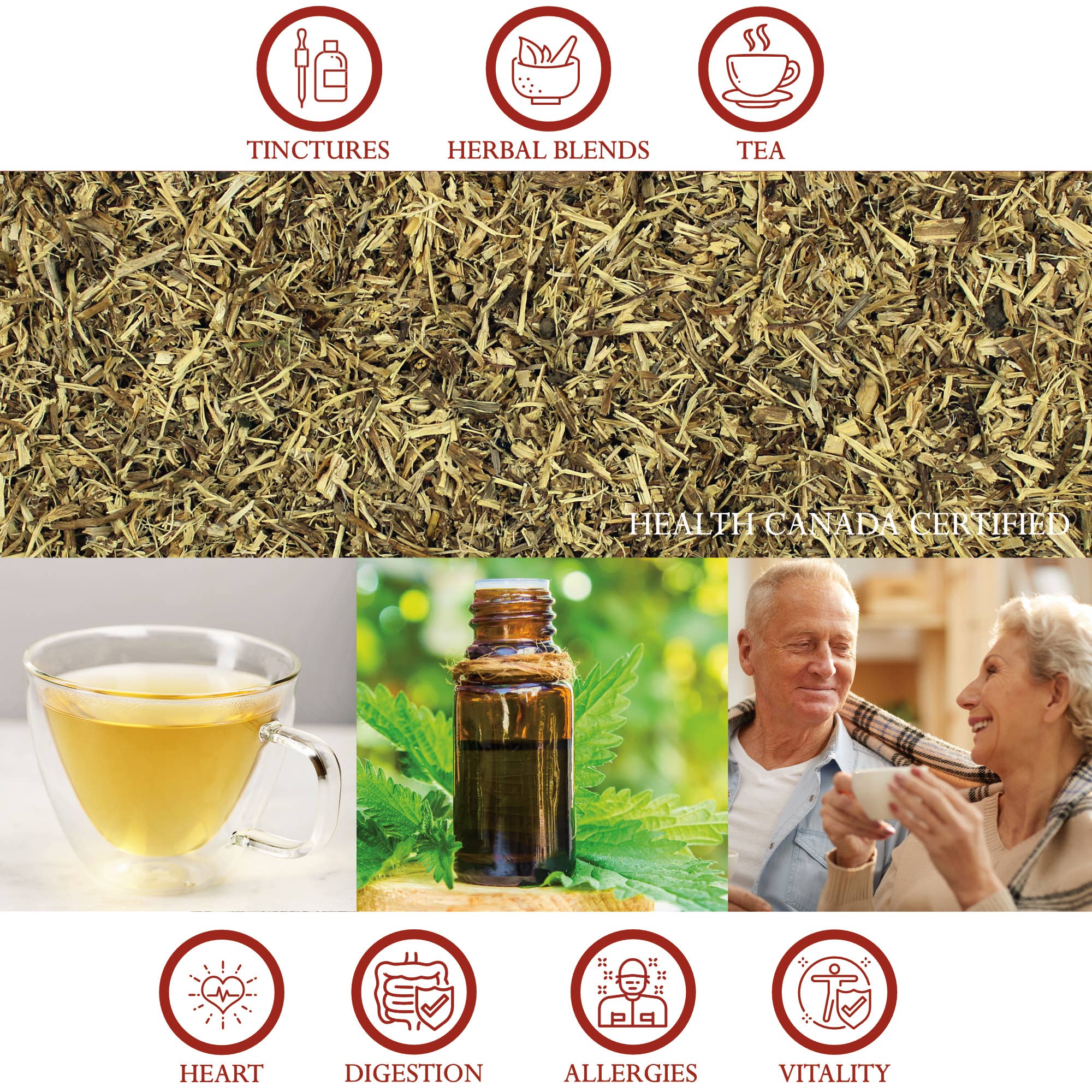 Foothills Naturals – wholesale Löst te – Nettle Root Organic Cut - Allergi Relief2