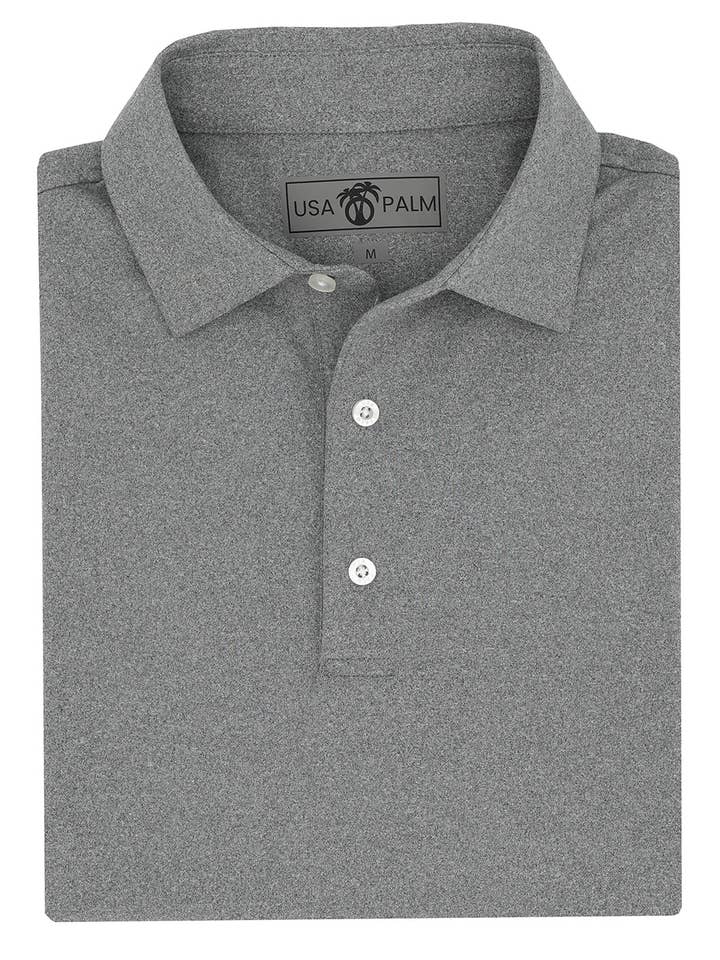 USA Palm - Wholesale Polo - Men's - Heathered Polo5