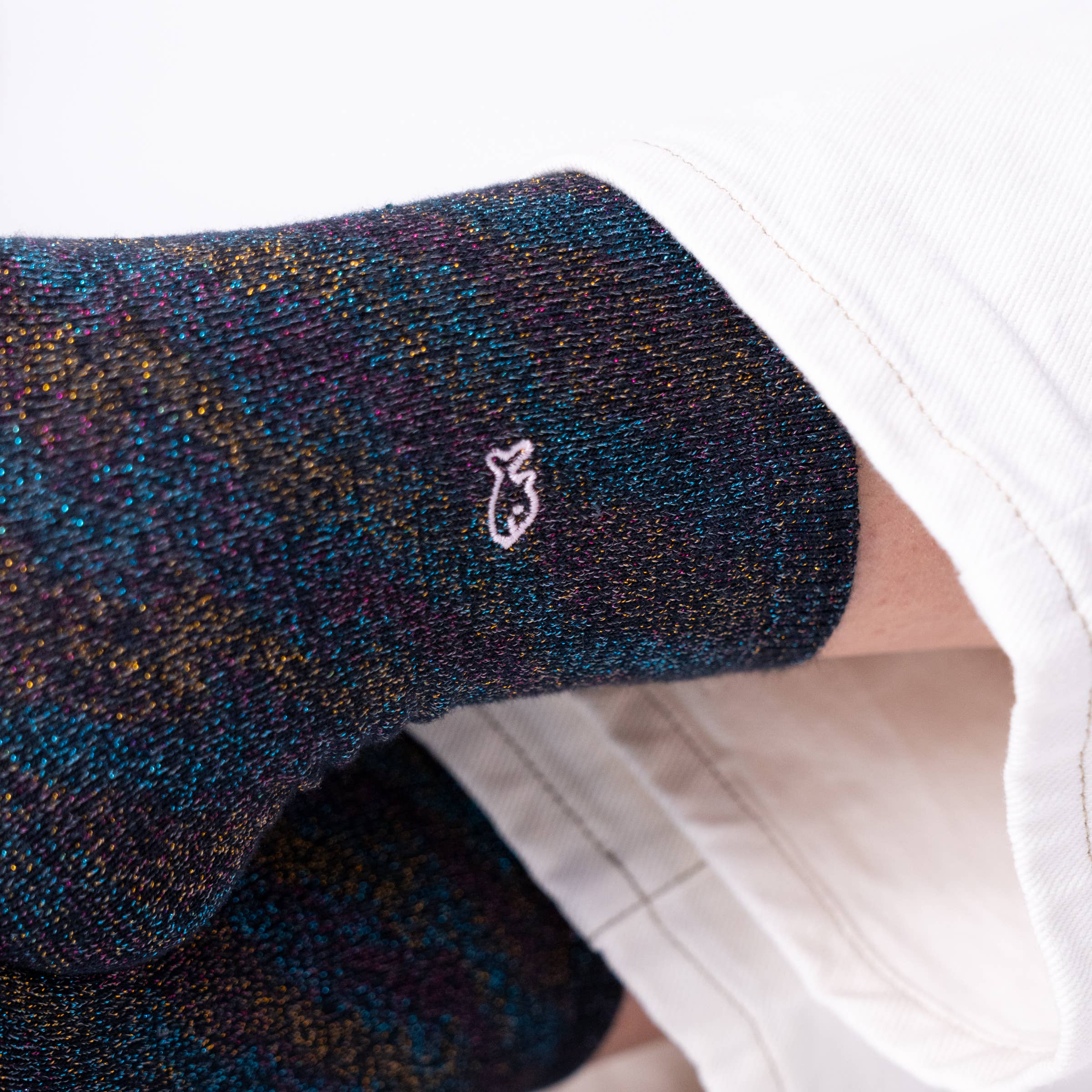 BILLYBELT – wholesale Socks – Women's – Black multicolored plain glitter socks in combed cotton2