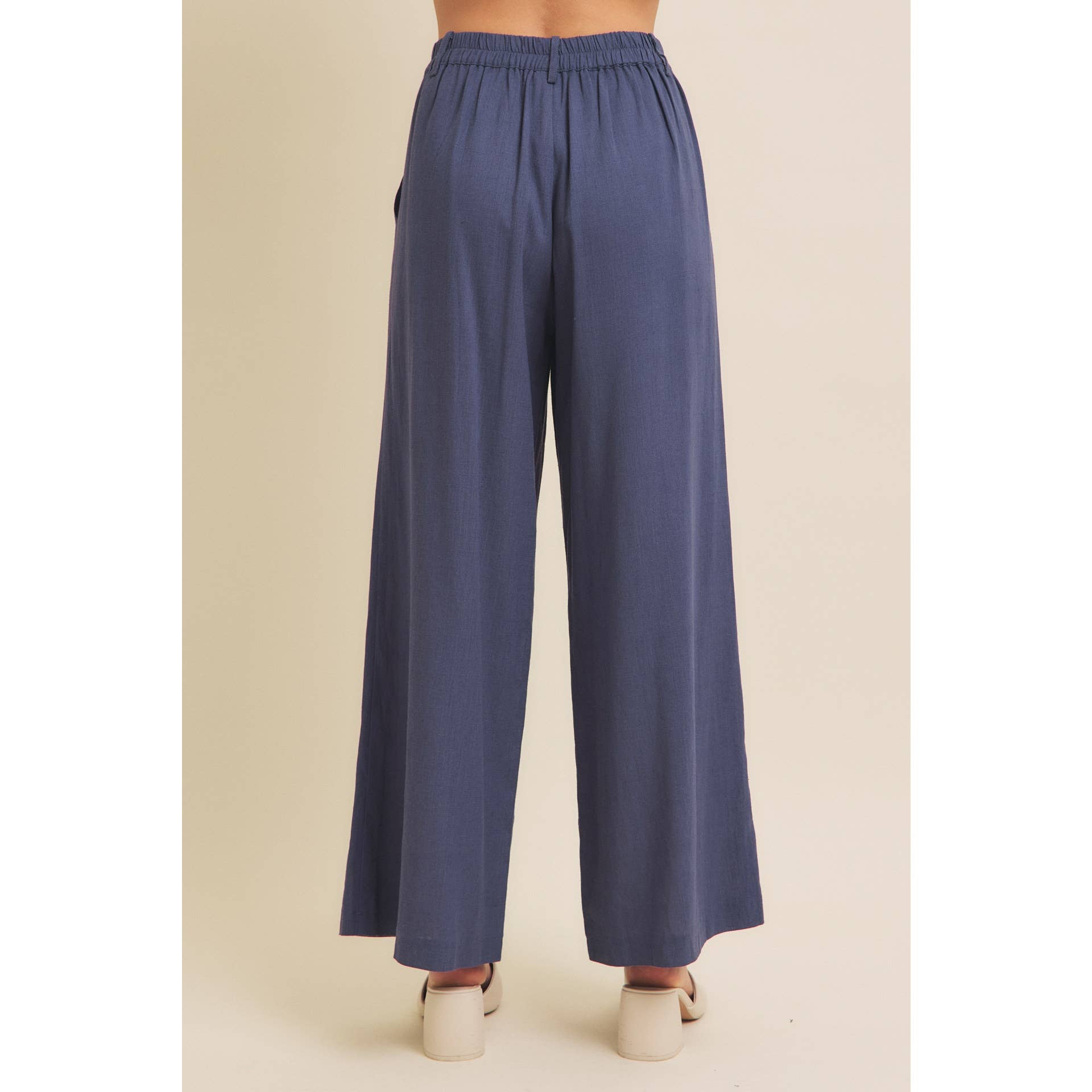 in february - Wholesale Pants - Women's - MINIMALIST MUSE DRAPEY WIDE-LEG LINEN TROUSERS3