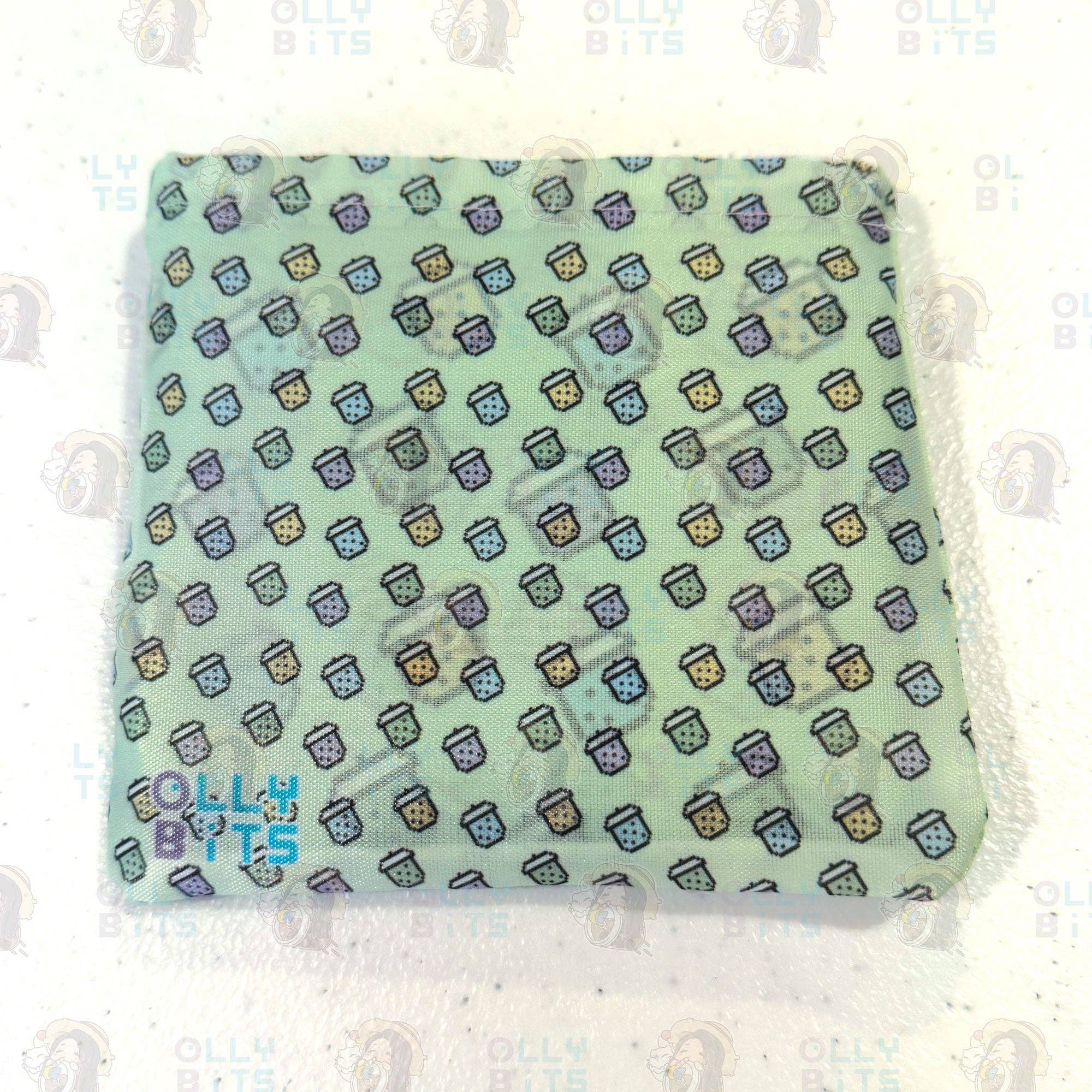 Ollybits Pixel Art - Wholesale Tote Bag - Women's - Pixel Boba Foldable Reusable Tote Bag1