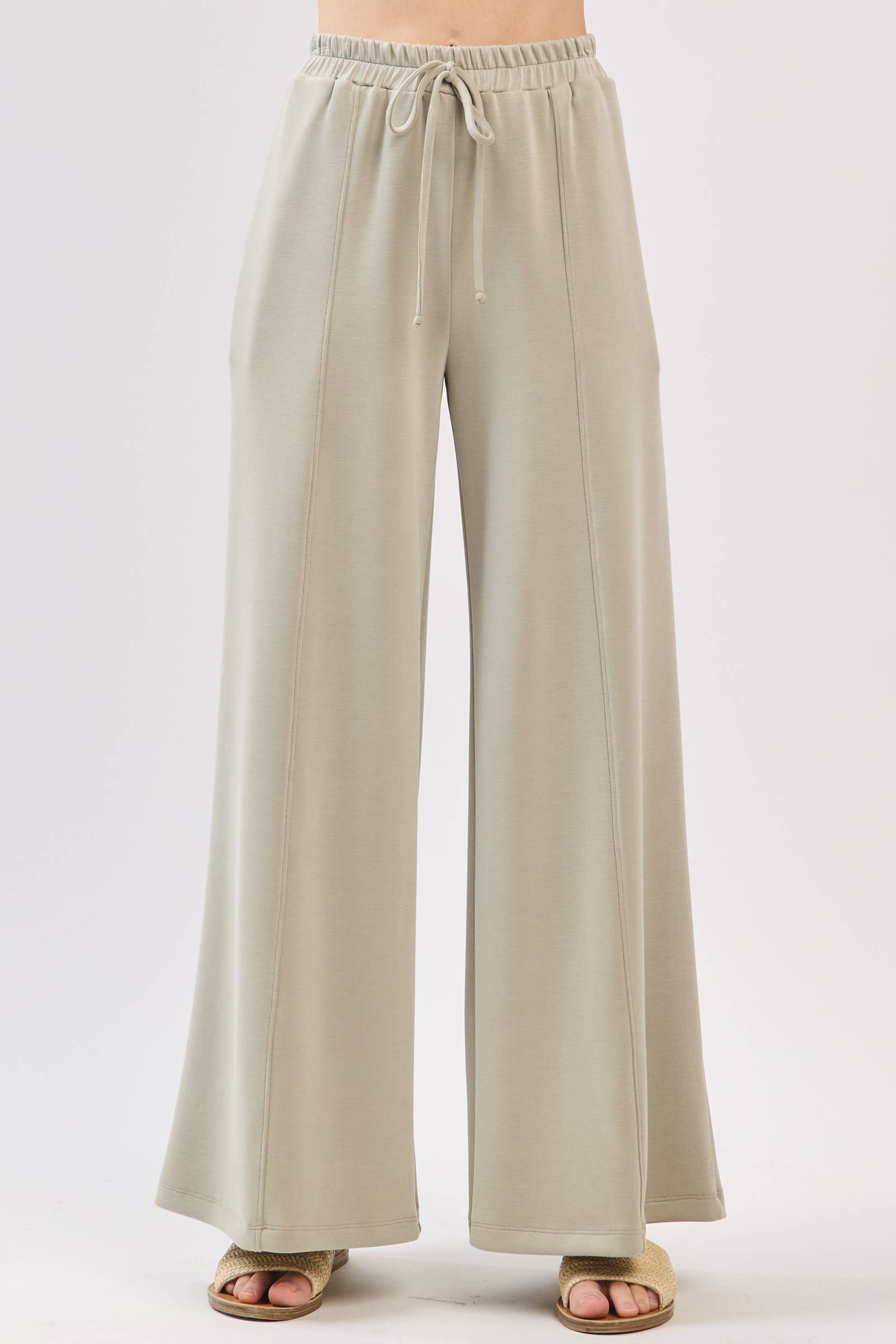 Final Touch - Wholesale Pants - Women's - Modal Jersey Wide Leg Pants - NP703373