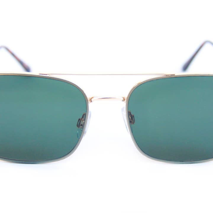 Happy Hour Shades | The Beagle | Gold Metal | G15 Lens for wholesale by Happy Hour Shades