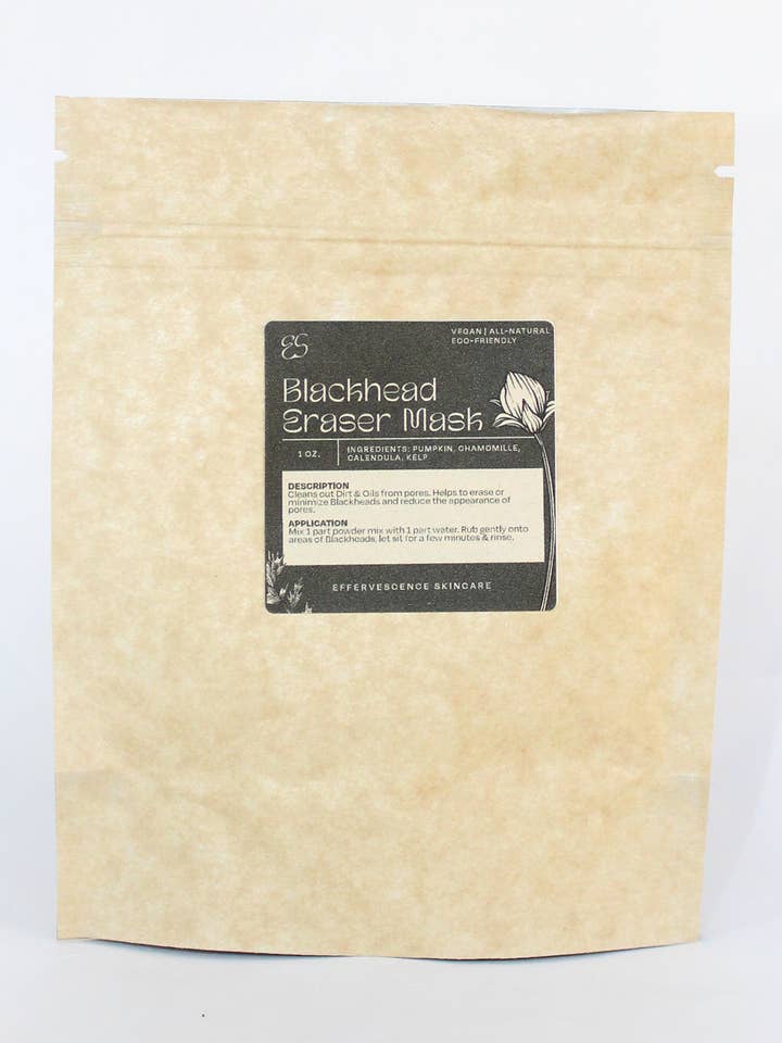 Masque facial Blackhead Eraser pour la vente par Effervescence Skincare