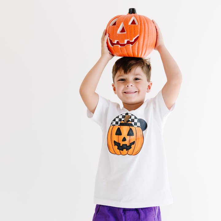 Pumpkin trick or treat boo crew Boys Halloween Kids Shirt for wholesale by Benny & Ray Apparel