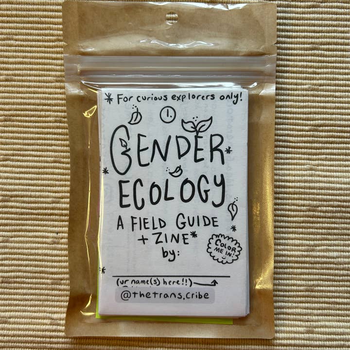 the (trans)cribe - Wholesale Nature & Outdoors Book - Gender Ecology Field Guide & Zine Full Series- 5 zines1