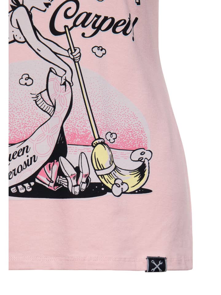 Btex Fashion GmbH / KING KEROSIN - Wholesale Screen Printed T-Shirt - Women's - T-shirt "Sweep it under the carpet"