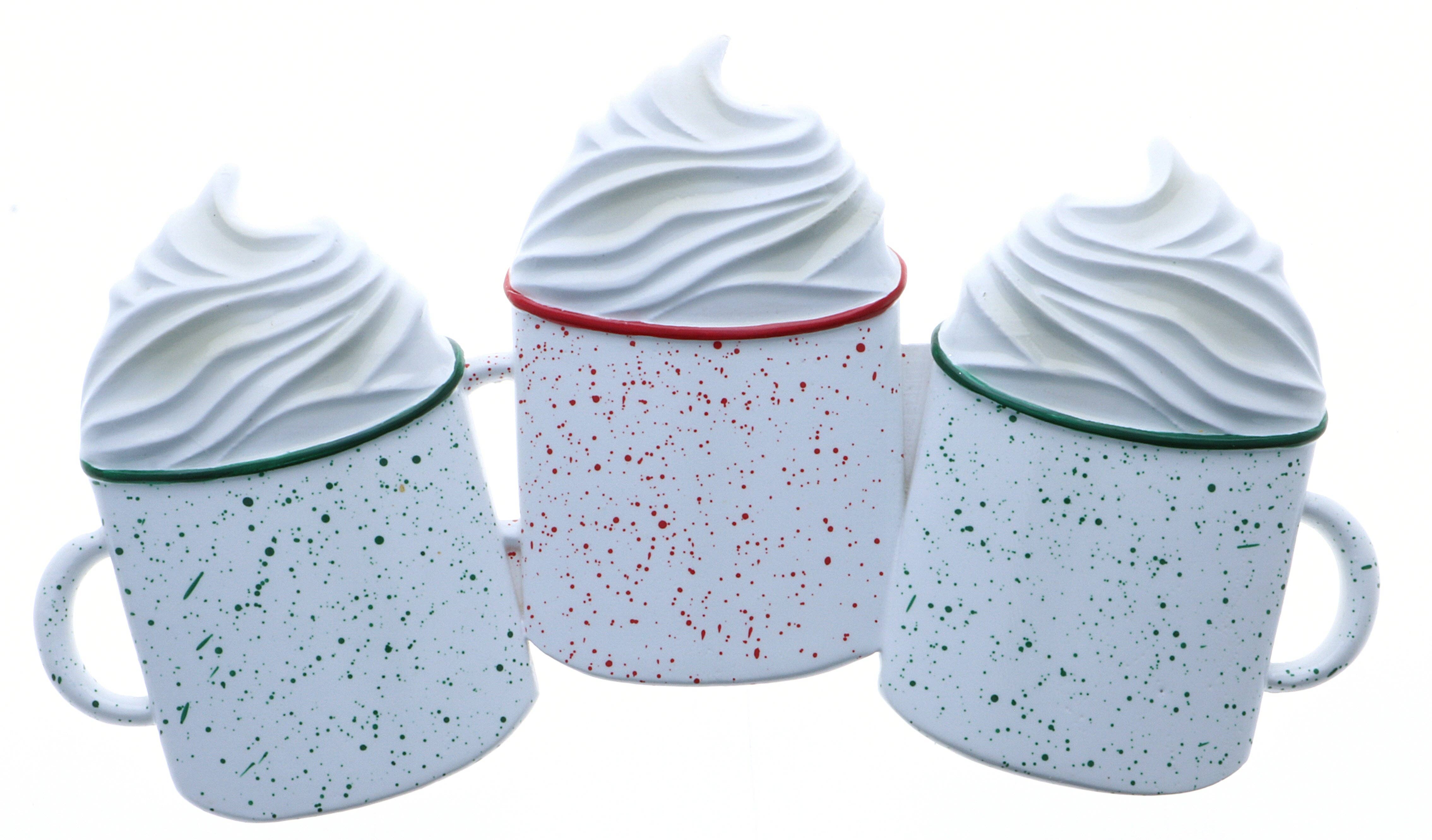 PolarX Ornaments - Wholesale Ornament - Hot Cocoa Family Personalized Ornament1