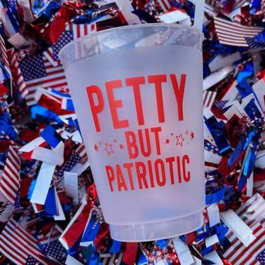 Små men patriotiske frostede kopper - patriotisk for engroshandel hos Sip Hip Hooray