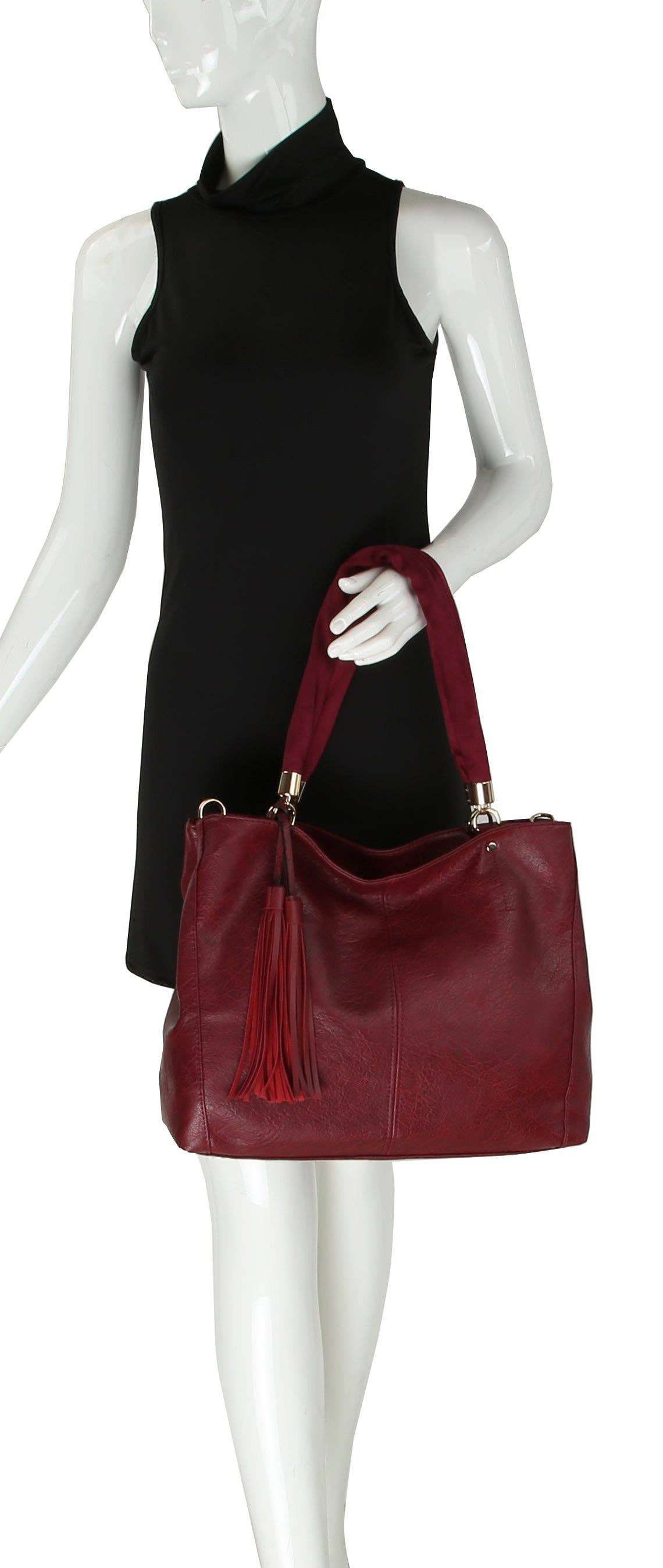 Handbag Factory Corp – wholesale Axelremsväska – Dam – Stor damväska och handväska med plånbok8