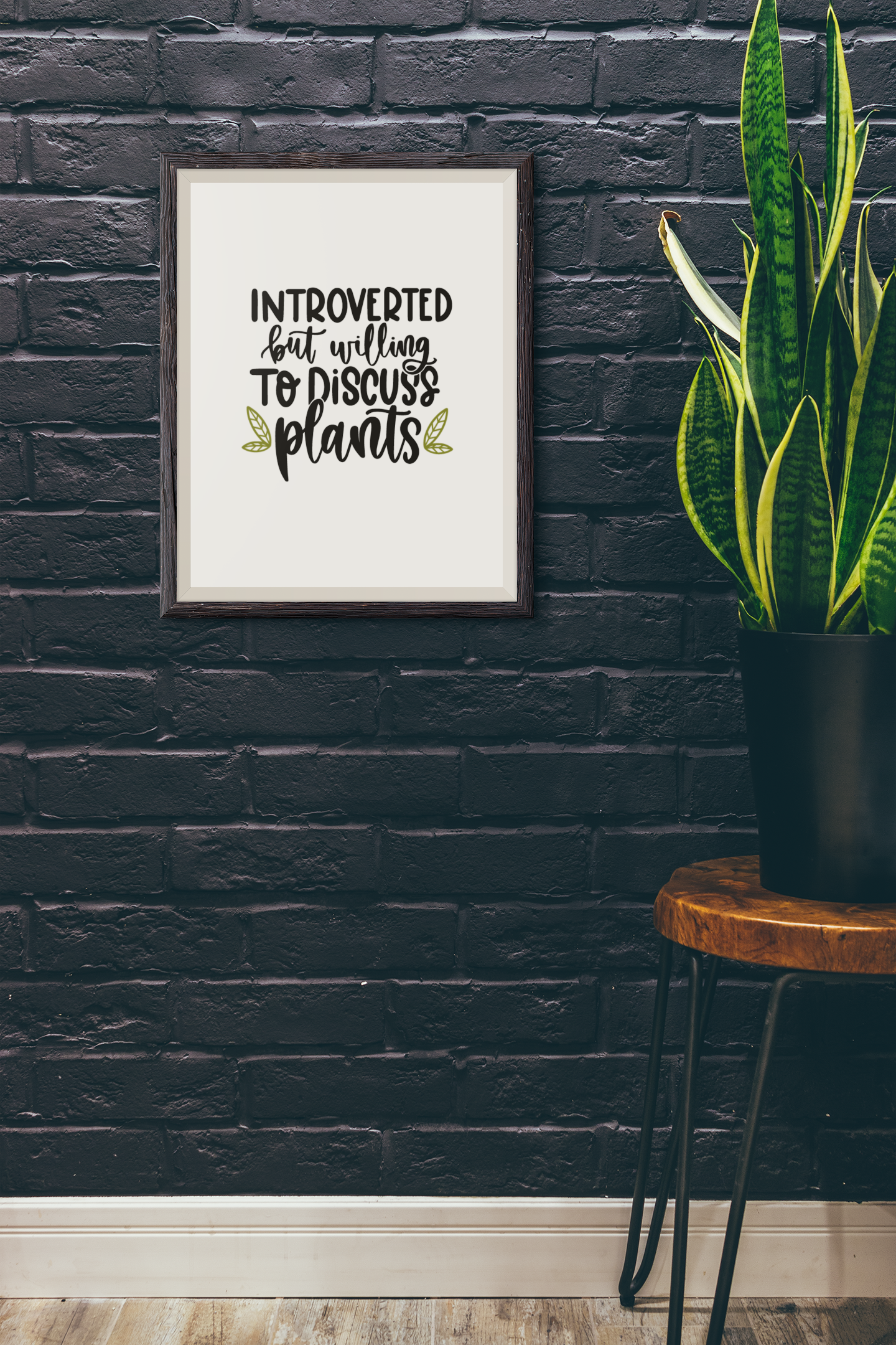 WinsterCreations™ – wholesale Art print – Introverted But Willing To Plant Obsessed Humorous Home Wall Decor Print1