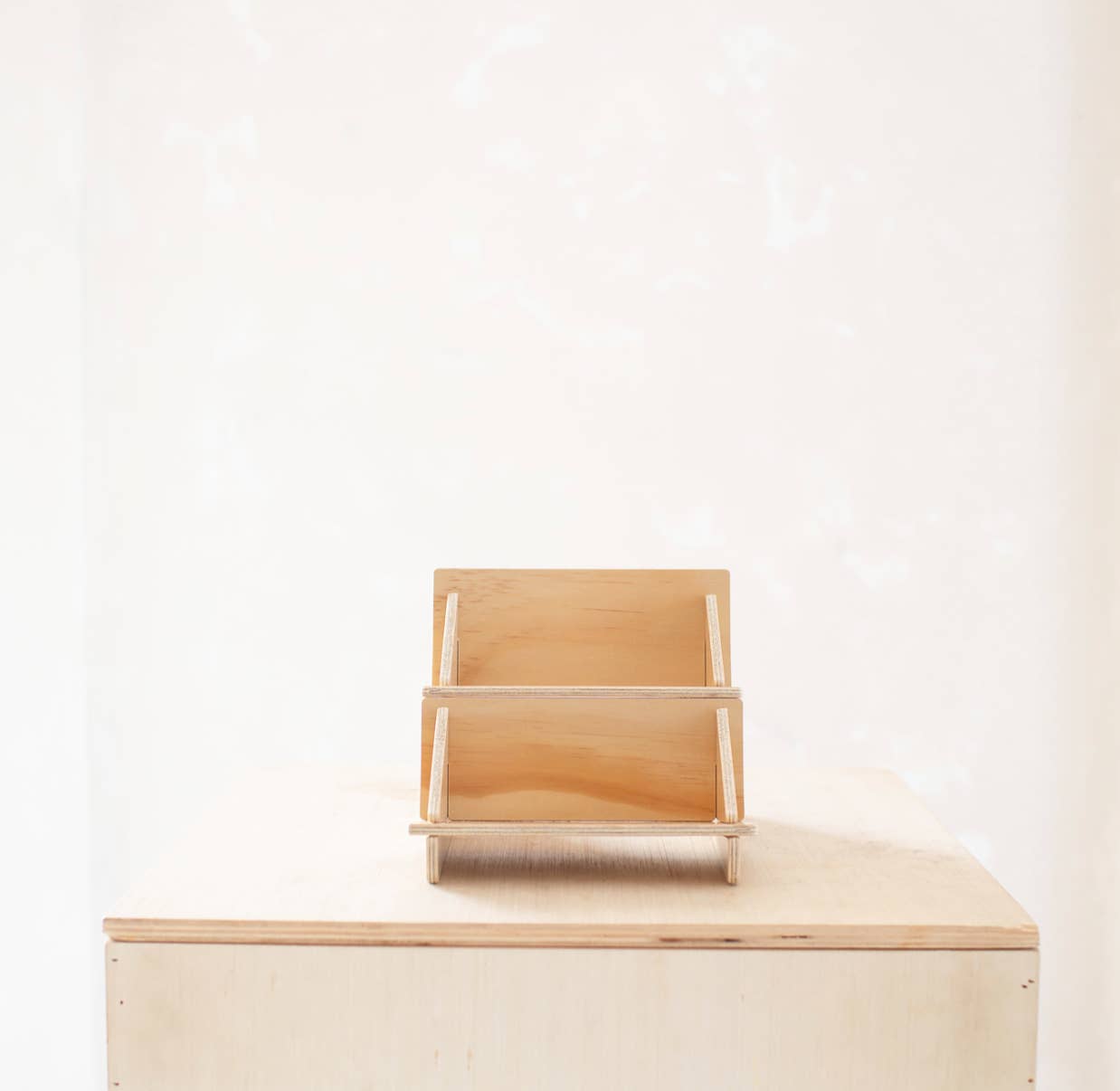 Reminder Nail Polish - Wholesale Display Shelf - 2-Tiered Birch Shelf (7")