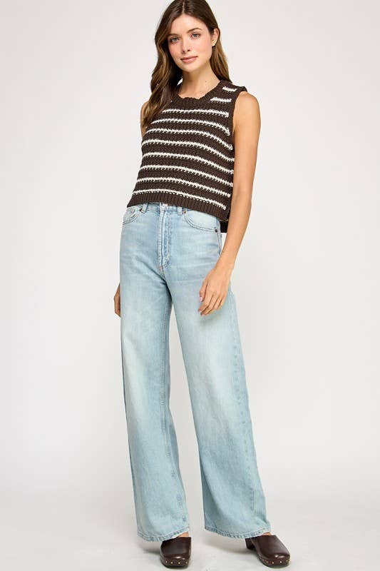 Miss Love - Wholesale Knit Top - Women's - STRIPED KNIT TOP5