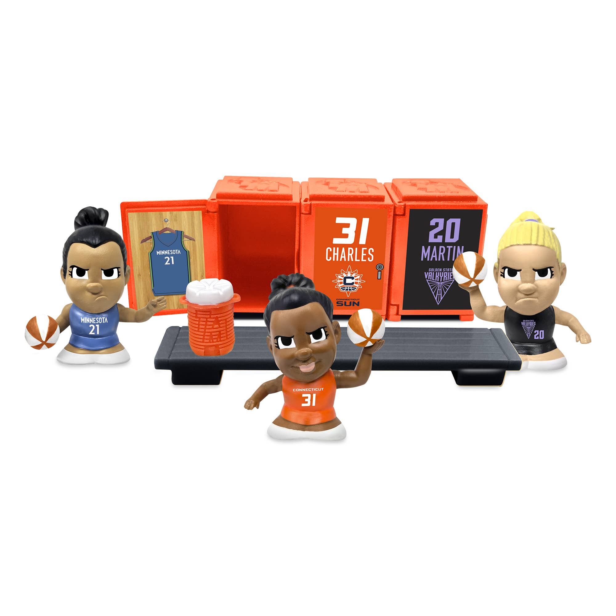 Party Animal, Inc. - Wholesale Figurine Toy - Kids - TeenyMates WNBA 2025 Locker Room Set1
