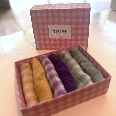 CHARMY - Wholesale Dinner & Cloth Napkin - Set of 6 cotton double gauze napkins, Petite Symphonie model, made in France