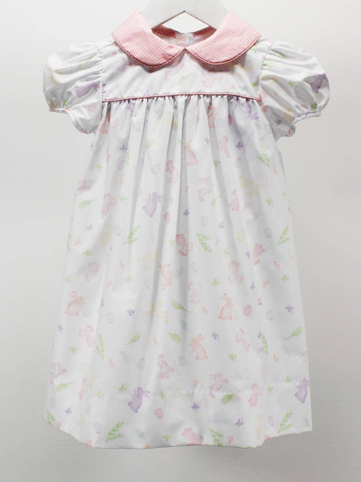 Robe Olivia Lapins Roses pour la vente par Baby Blessings Clothing