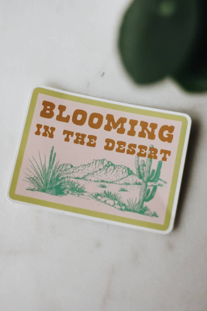 Crowned Free - Wholesale Sticker - Blooming in the Desert Decal 0