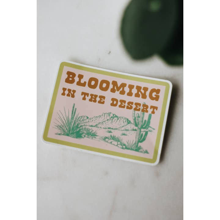 Crowned Free - Wholesale Sticker - Blooming in the Desert Decal